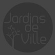 logo jardins de ville gris