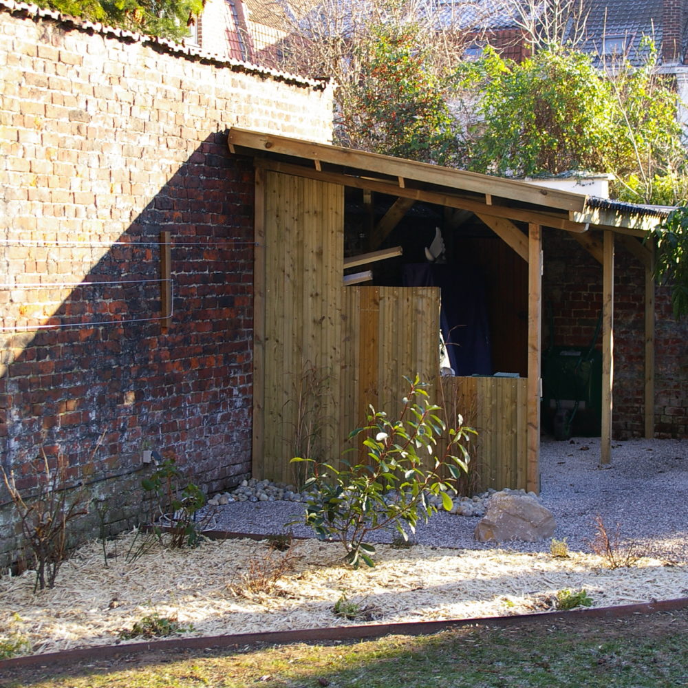 Création d’un abris de jardin en bois