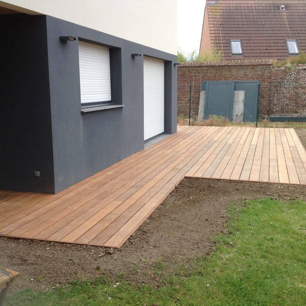 Création d’une terrasse en bois sur Lille